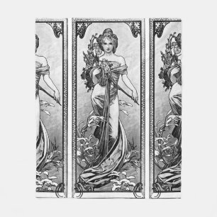 Couverture Polaire Alphonse Mucha Broken Blossoms