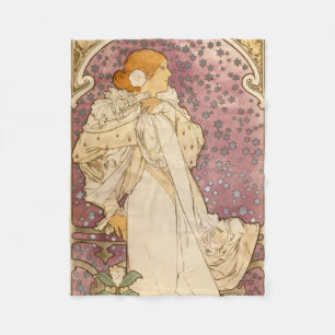Couverture Polaire Alphonse Mucha La Dame Aux Camelias : Art Nouveau