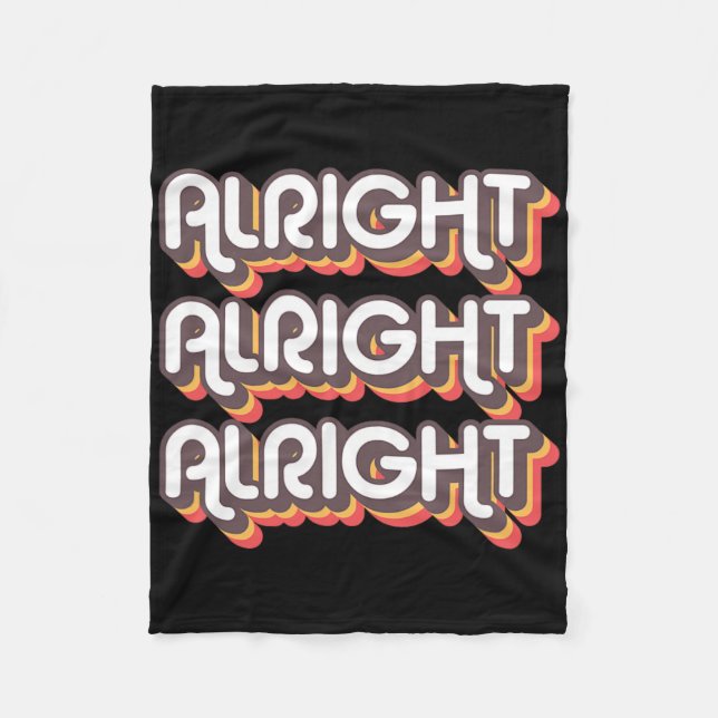 Couverture Polaire Alright Alright Roller Disco les années 70 Costume (Devant)