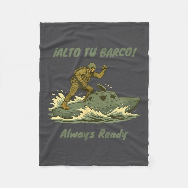 Couverture Polaire Alto Tu Barco! Coast Guard Novelty Gift  (Devant)