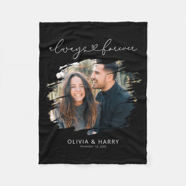 Couverture Polaire Always And Forever Couple Photo  (Devant)