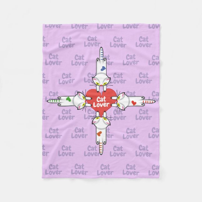 Couverture Polaire Amantes de los gatitos (Devant)