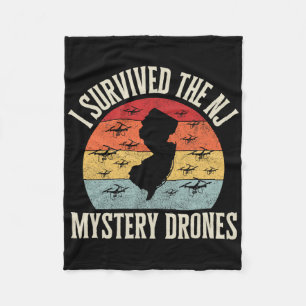 Couverture Polaire Amateur de drone drôle je ai survécu au mystérieux