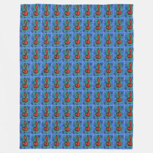 Couverture Polaire Amateurs de musique notation musicale joyeux desig
