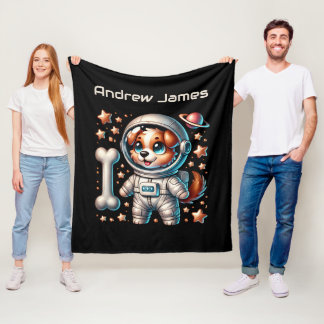 Couverture Polaire Amateurs d'espace cool ajouter nom chien
