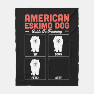 Couverture Polaire American Eskimo Chien Guide De Formation
