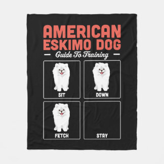 Couverture Polaire American Eskimo Chien Guide De Formation