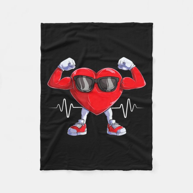 Couverture Polaire American Heart Disease Awareness Heart Month Heart (Devant)