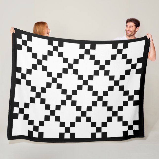 Couverture Polaire Américana Buffalo Check Quilt Party Fleece Blanket (En situation)