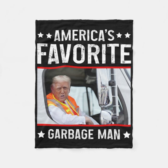 Couverture Polaire America's Favorite Garge Man Funny Trump Garge Tru (Devant)