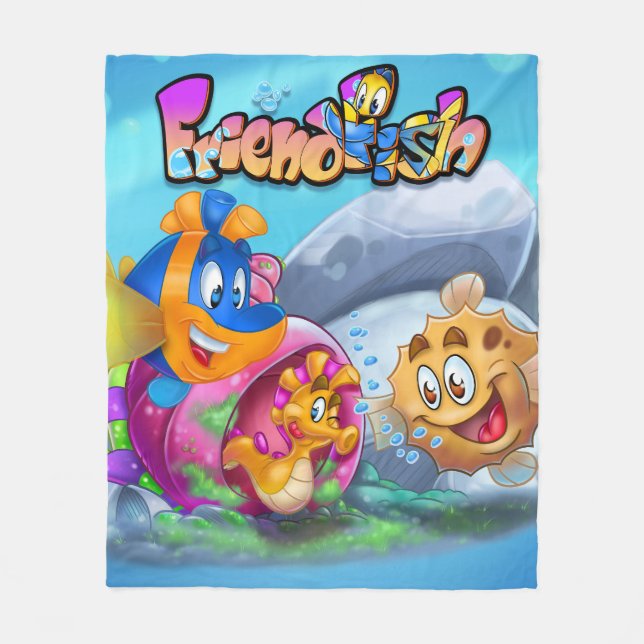 Couverture Polaire AmiFish Fleece Blanket dessin animé (Devant)