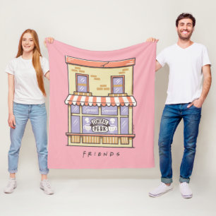 Couverture Polaire AMIS™ Central Perk Cartoon Coffee Shop