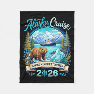 Couverture Polaire Amis de la famille et groupe d'Alaska