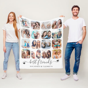 Couverture Polaire Amitié BEST AMIS Script Hearts 16 Photo