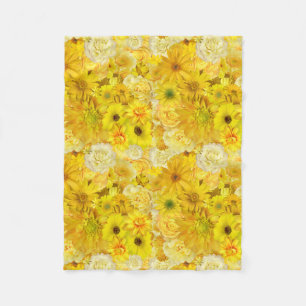 Couverture Polaire Amitié des roses jaunes Bouquet Gerbera Daisy