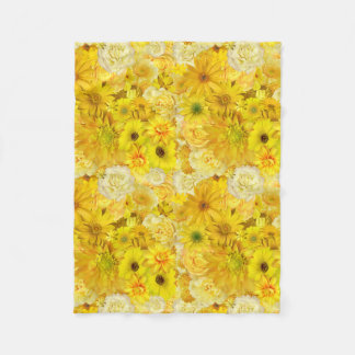 Couverture Polaire Amitié des roses jaunes Bouquet Gerbera Daisy