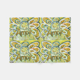 Couverture Polaire Amor Guardian Angel Art Custom Fleece Blanket