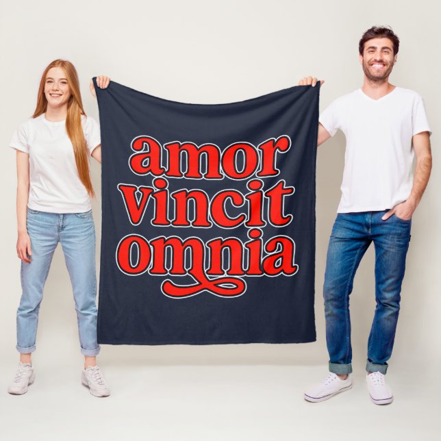 Couverture Polaire Amor vincit omnia (En situation)