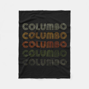 Couverture Polaire Amour Coeur Columbo Tee Grunge Style Vintage Noir