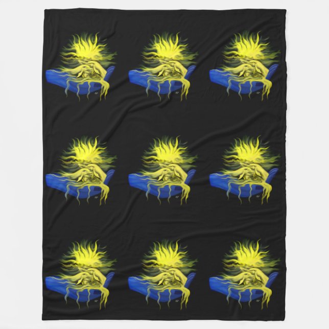 Couverture Polaire Amour dauphin (Devant)