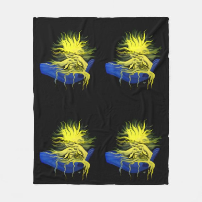 Couverture Polaire Amour dauphin (Devant)