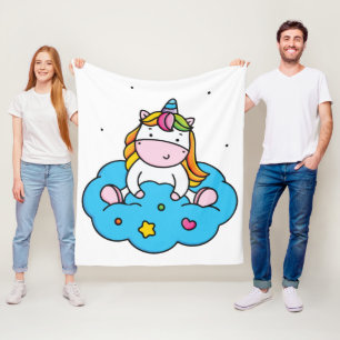 Couverture Polaire Amour de licorne