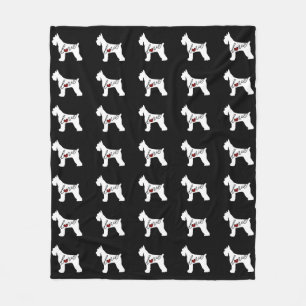 Couverture Polaire Amour de Schnauzer (Schnauzer géant)
