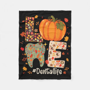 Couverture Polaire Amour Dental Life Citrouille Dentiste dentaire Tom