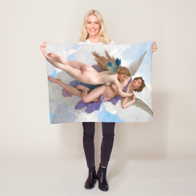 Couverture Polaire Amour et Psyché, Bouguereau (En situation)