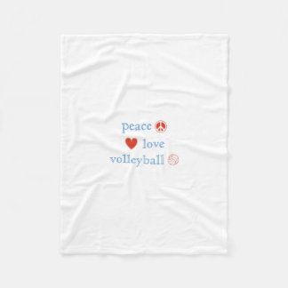 Couverture Polaire Amour et volleyball de paix