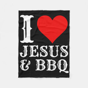 Couverture Polaire Amour Jesus Bbq Fier Christian Food Grill Viande S