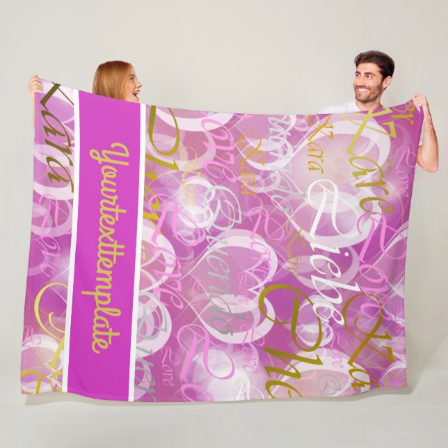 Couverture Polaire Amour, liebe, kara, cher, käre, querido, texte, ro (En situation)