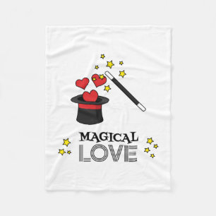 Couverture Polaire Amour magique - Noir
