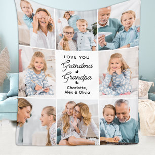 Couverture Polaire Amour moderne Vous Grand-mère Grand-père Personnal