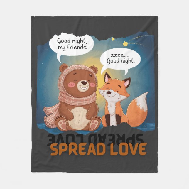 Couverture Polaire amour répandu (Devant)