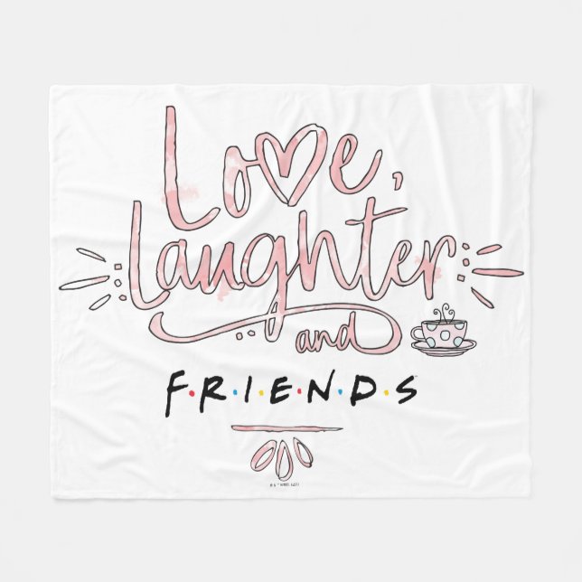 Couverture Polaire Amour, rire et FRIENDS™ (Devant (Horizontal))