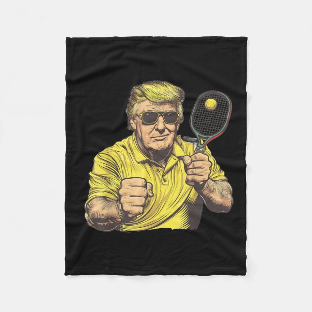 Couverture Polaire Amoureux de Pickleball amusant Graphics Pickle Bal (Devant)