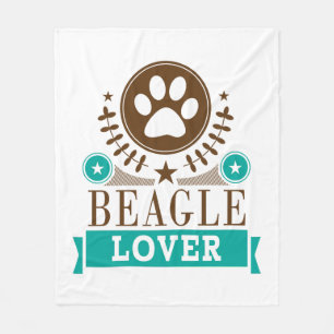 Couverture Polaire Amoureux des chiens beagle