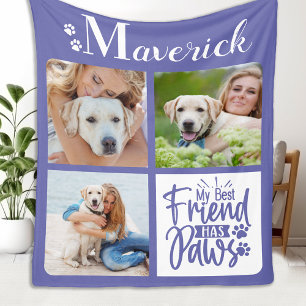 Couverture Polaire Amoureux des chiens Best Friend A Pws 3 Pet Photo