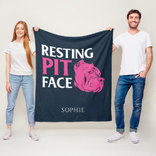 Couverture Polaire Amoureux des chiens Gag Repose de la face
