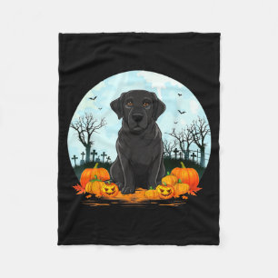 Couverture Polaire Amoureux des chiens Labrador noirs Halloween garço