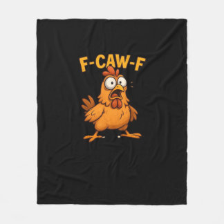 Couverture Polaire Amoureux des oiseaux F Caw F Pun Drôle Design Uniq