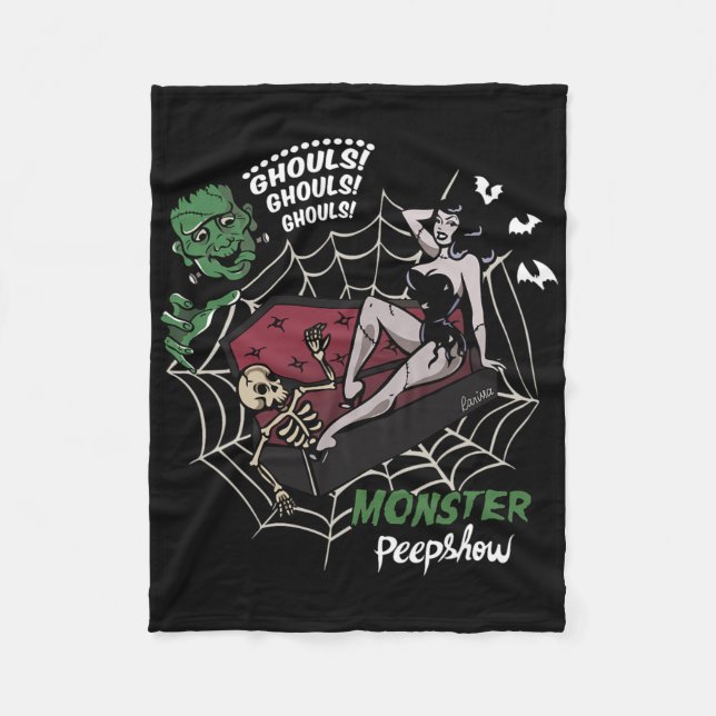 Couverture Polaire Amoureux du monstre Frankenstein Funny Monster Mon (Devant)