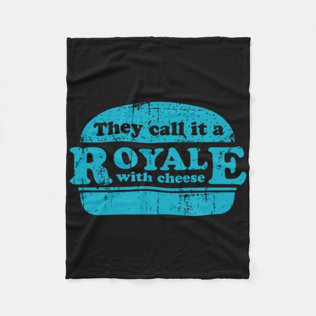 Couverture Polaire Amoureux du Royale With Cheese Burger  (Devant)
