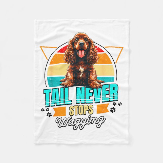 Couverture Polaire Amoureux du Spaniel Anglais Drôle Spaniel Anglais  (Devant)