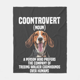 Couverture Polaire Amoureux du Treeing Walker Coonhound Chien Coontro