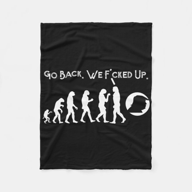 Couverture Polaire Amusant anti-Trump - Retour ! Trump Evolution Tee (Devant)