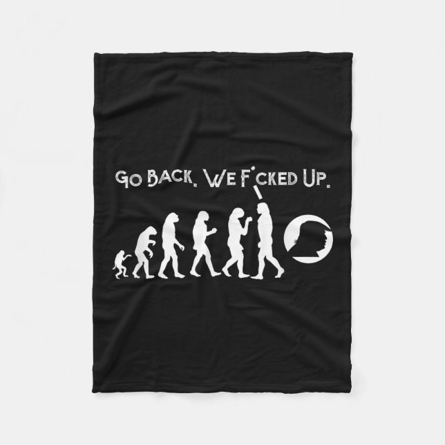 Couverture Polaire Amusant anti-Trump - Retour ! Trump Evolution Tee (Devant)