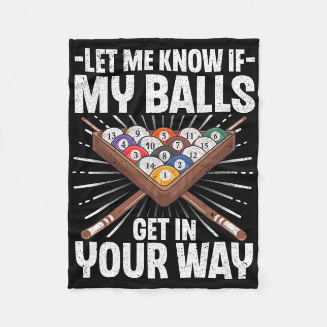 Couverture Polaire Amusant Billard Design Pour Hommes Femmes Billard  (Devant)