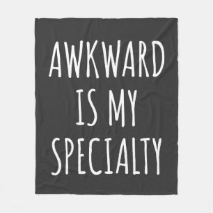 Couverture Polaire Amusant Introvert Humour Citation Awkward Fun Blac